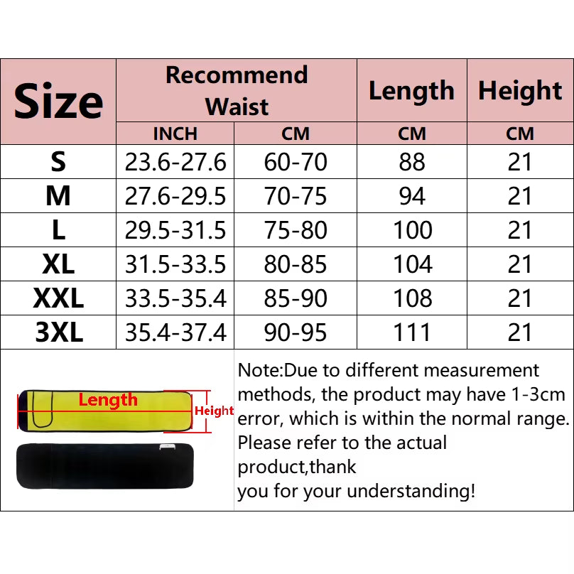 Sauna Waist Trainer Slimming Belt Men Gym Fitness Cincher Belly Control Corset Sweat Fat Burning Women Body Shaper Weight Loss